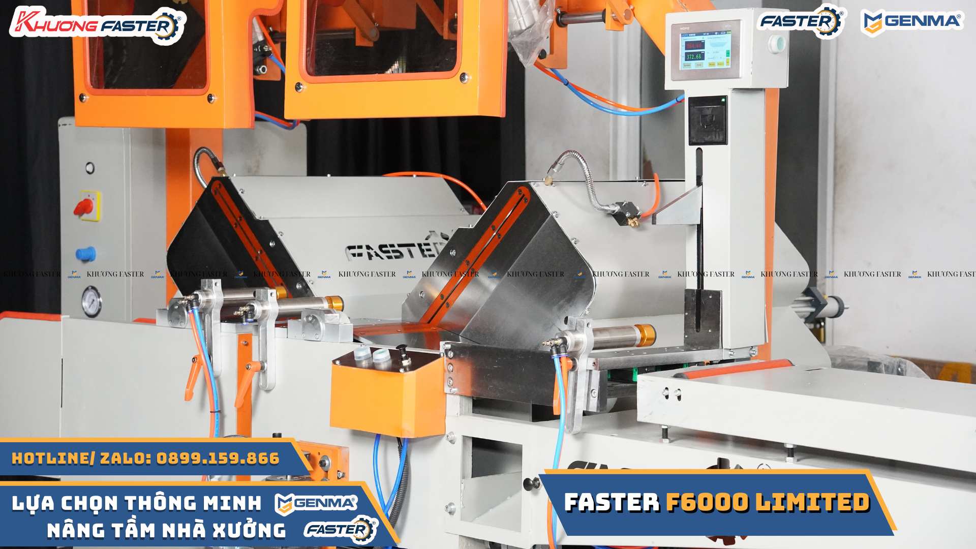 Mặt trước đầu máy cắt nhôm góc ngửa độ chính xác cao