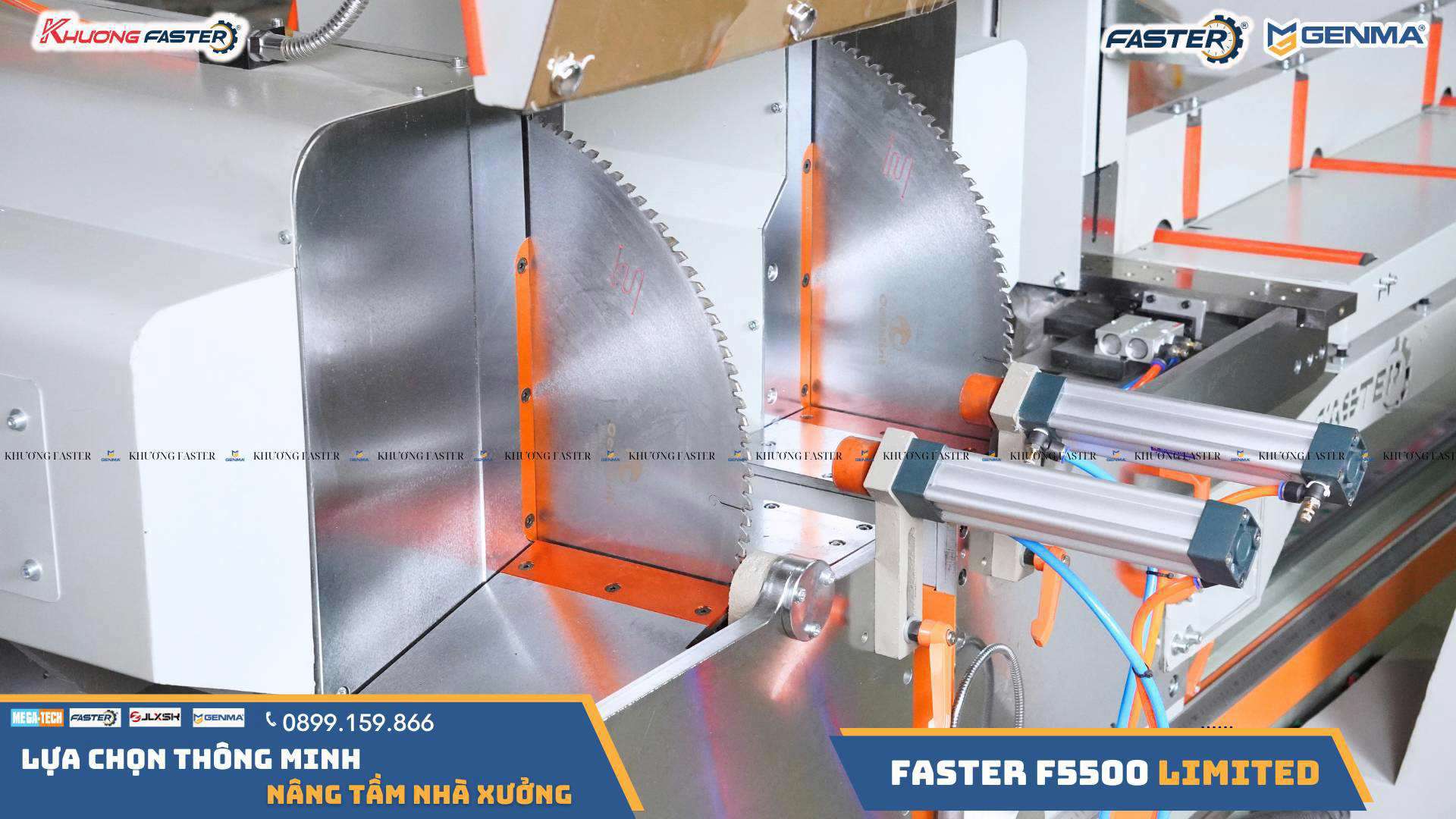 Lưỡi cắt kim cương 520mm Kilix dược sử dụng trên máy cắt nhôm 2 đầu faster f5500 thước điện tử