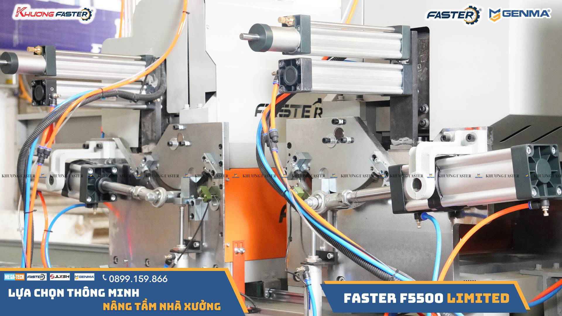 Máy Cắt Nhôm 2 Đầu Lưỡi 520 Faster F5500 Limited