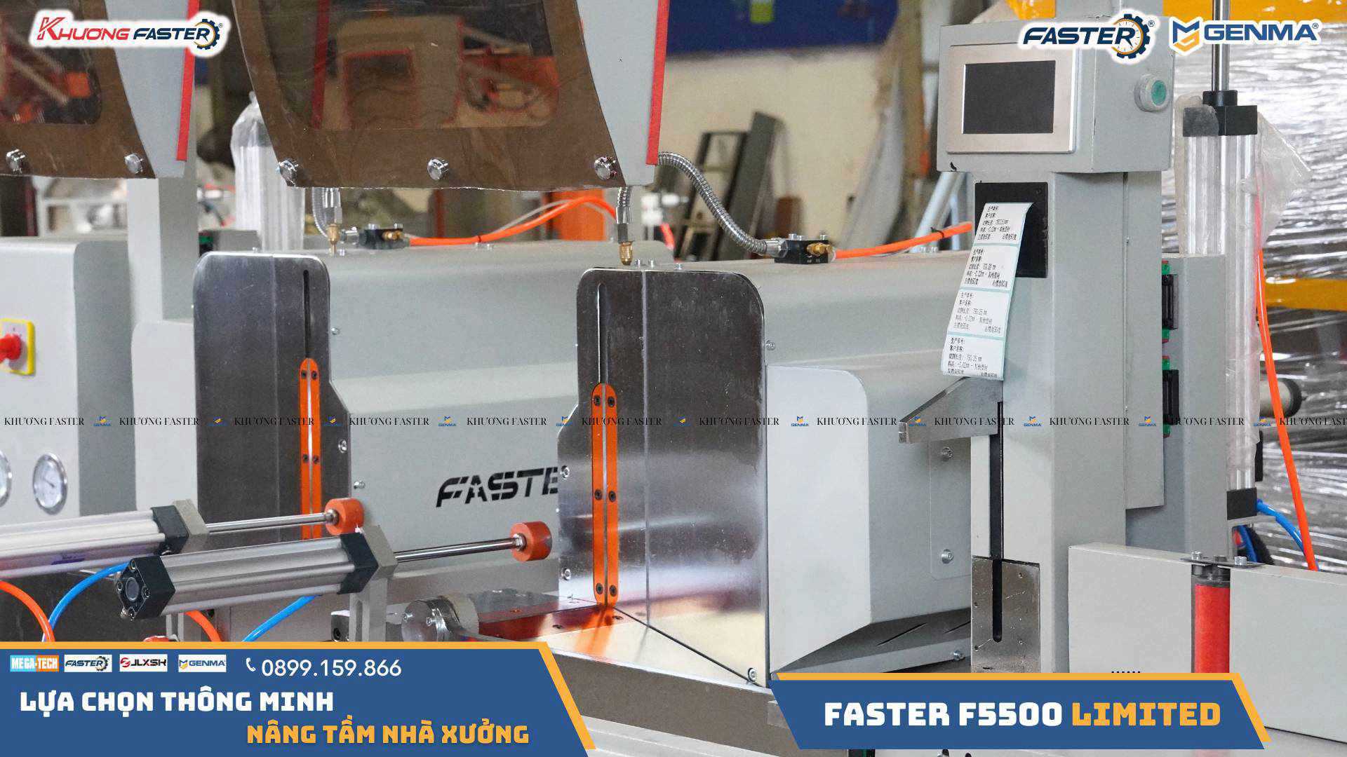 Máy Cắt Nhôm 2 Đầu Lưỡi 520 Faster F5500 Limited