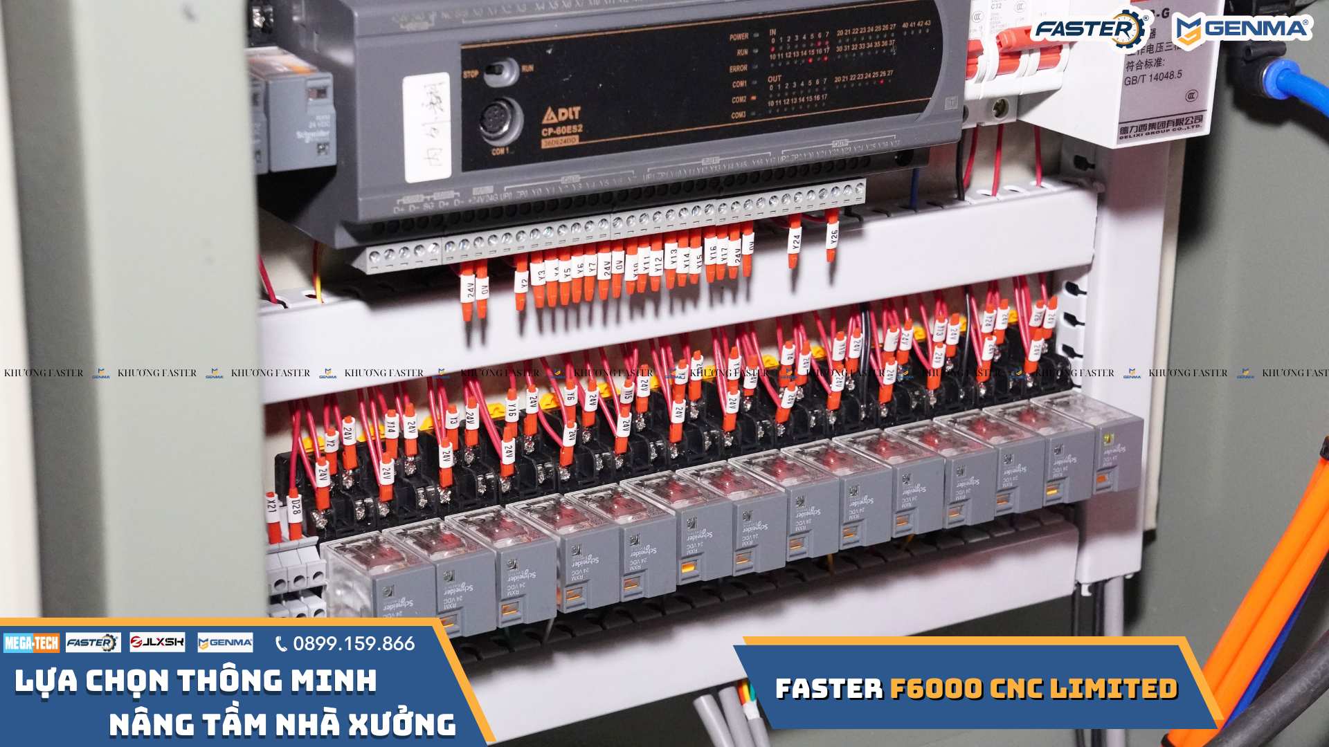 Máy Cắt Nhôm 2 Đầu Lưỡi 550 Faster F6000 CNC Limited