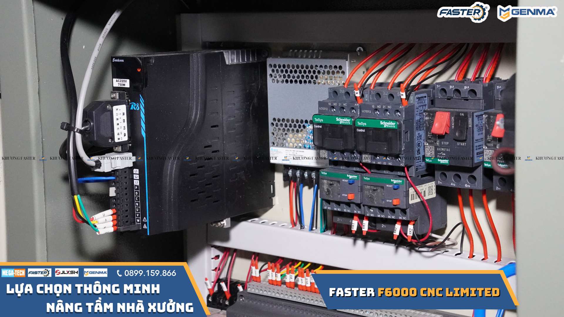 Máy Cắt Nhôm 2 Đầu Lưỡi 550 Faster F6000 CNC Limited