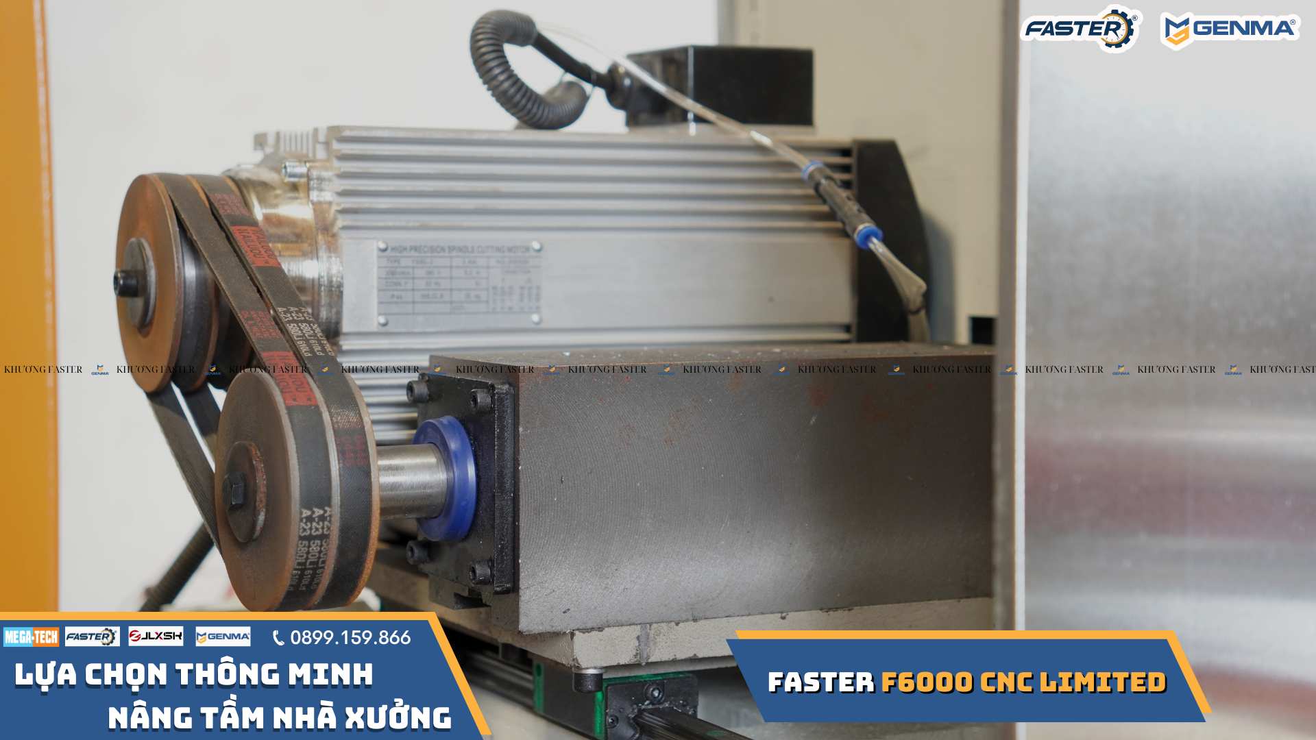 Máy Cắt Nhôm 2 Đầu Lưỡi 550 Faster F6000 CNC Limited