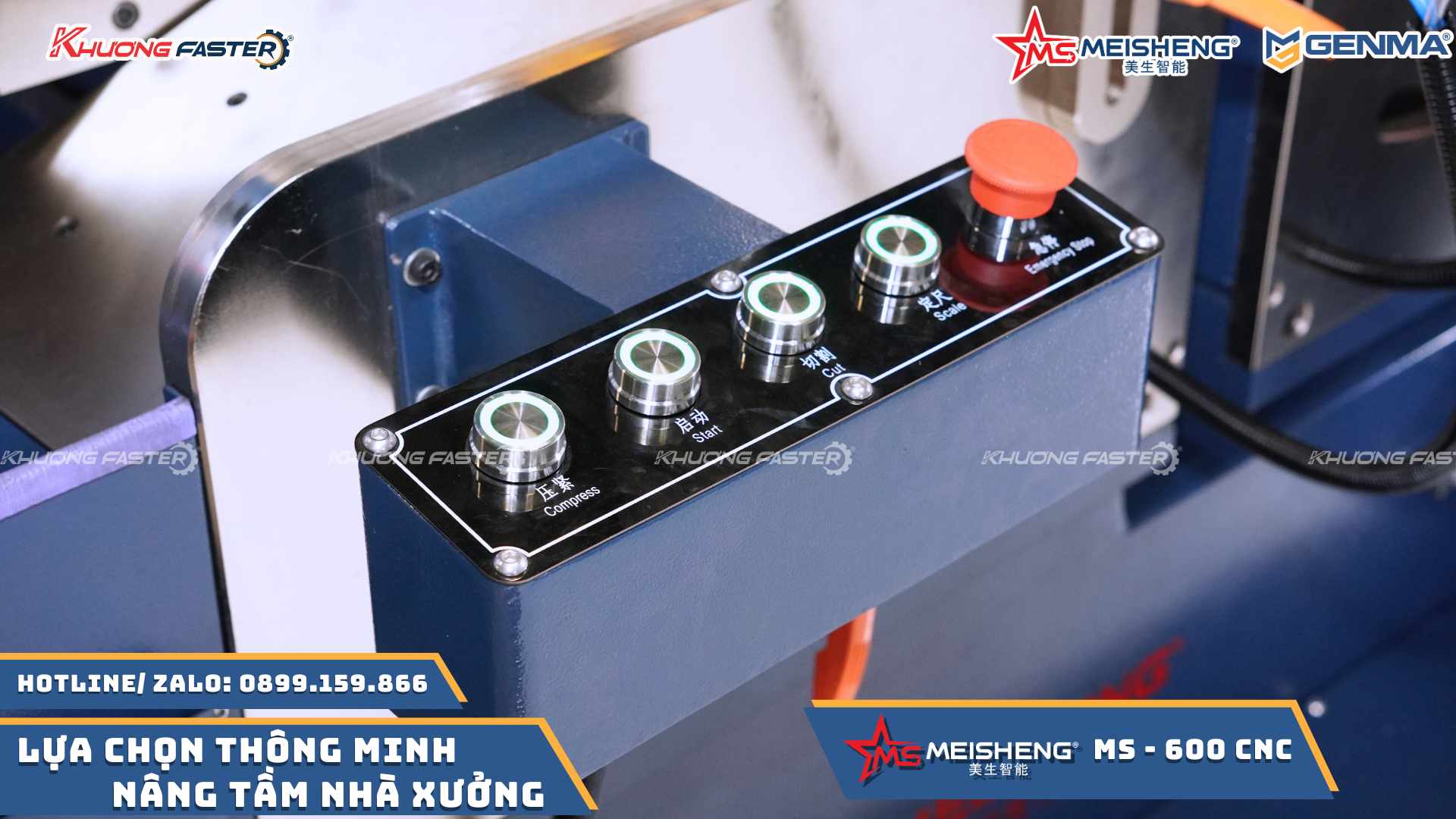 Máy Cắt Nhôm 2 Đầu Meisheng Lưỡi 600 Đáng Mua Nhất Hiện Nay