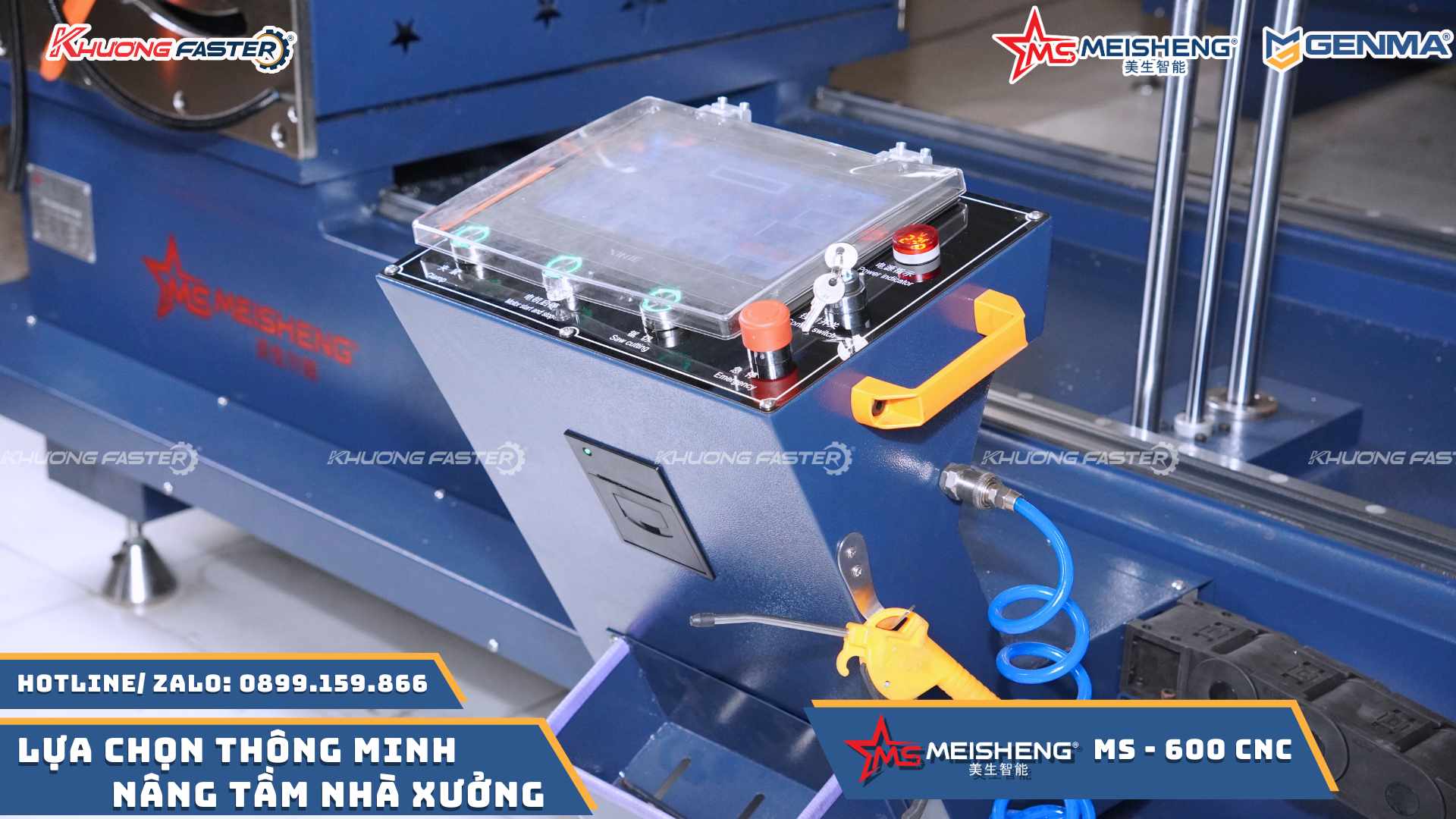 Máy Cắt Nhôm 2 Đầu Meisheng Lưỡi 600 Đáng Mua Nhất Hiện Nay