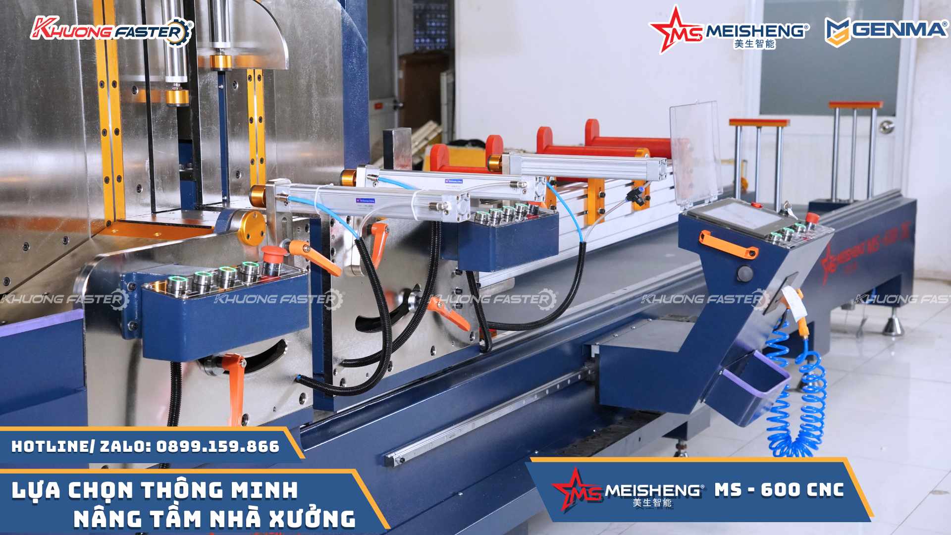 Máy Cắt Nhôm 2 Đầu Meisheng Lưỡi 600 Đáng Mua Nhất Hiện Nay