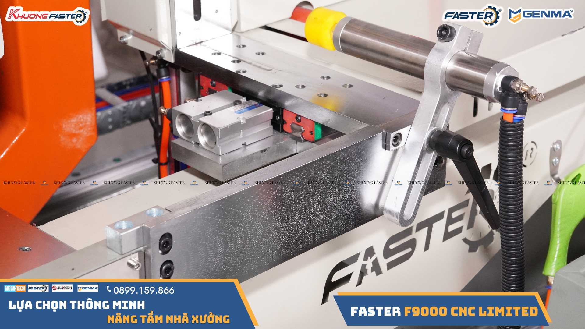 Máy Cắt Nhôm 2 Đầu Lưỡi 600 Faster F9000 CNC Limited