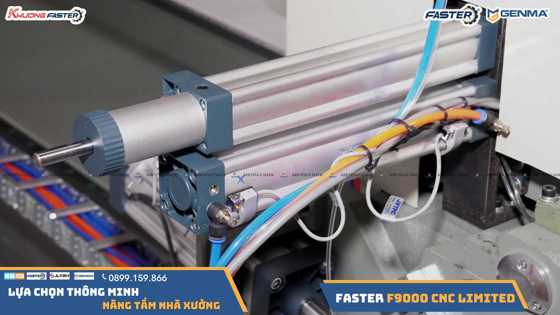 Máy Cắt Nhôm 2 Đầu Lưỡi 600 Faster F9000 CNC Limited