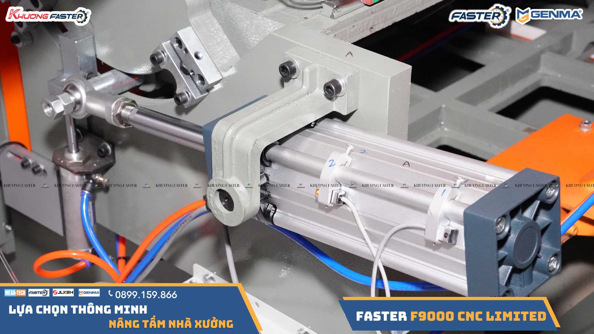 Máy Cắt Nhôm 2 Đầu Lưỡi 600 Faster F9000 CNC Limited