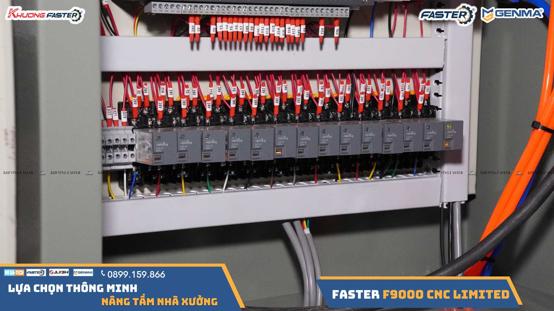 Máy Cắt Nhôm 2 Đầu Lưỡi 600 Faster F9000 CNC Limited