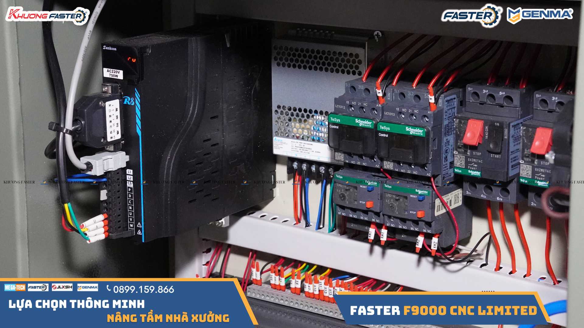 Máy Cắt Nhôm 2 Đầu Lưỡi 600 Faster F9000 CNC Limited