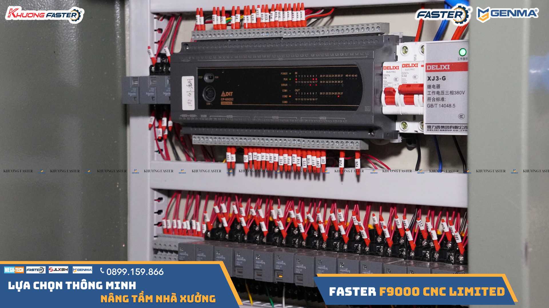 Máy Cắt Nhôm 2 Đầu Lưỡi 600 Faster F9000 CNC Limited