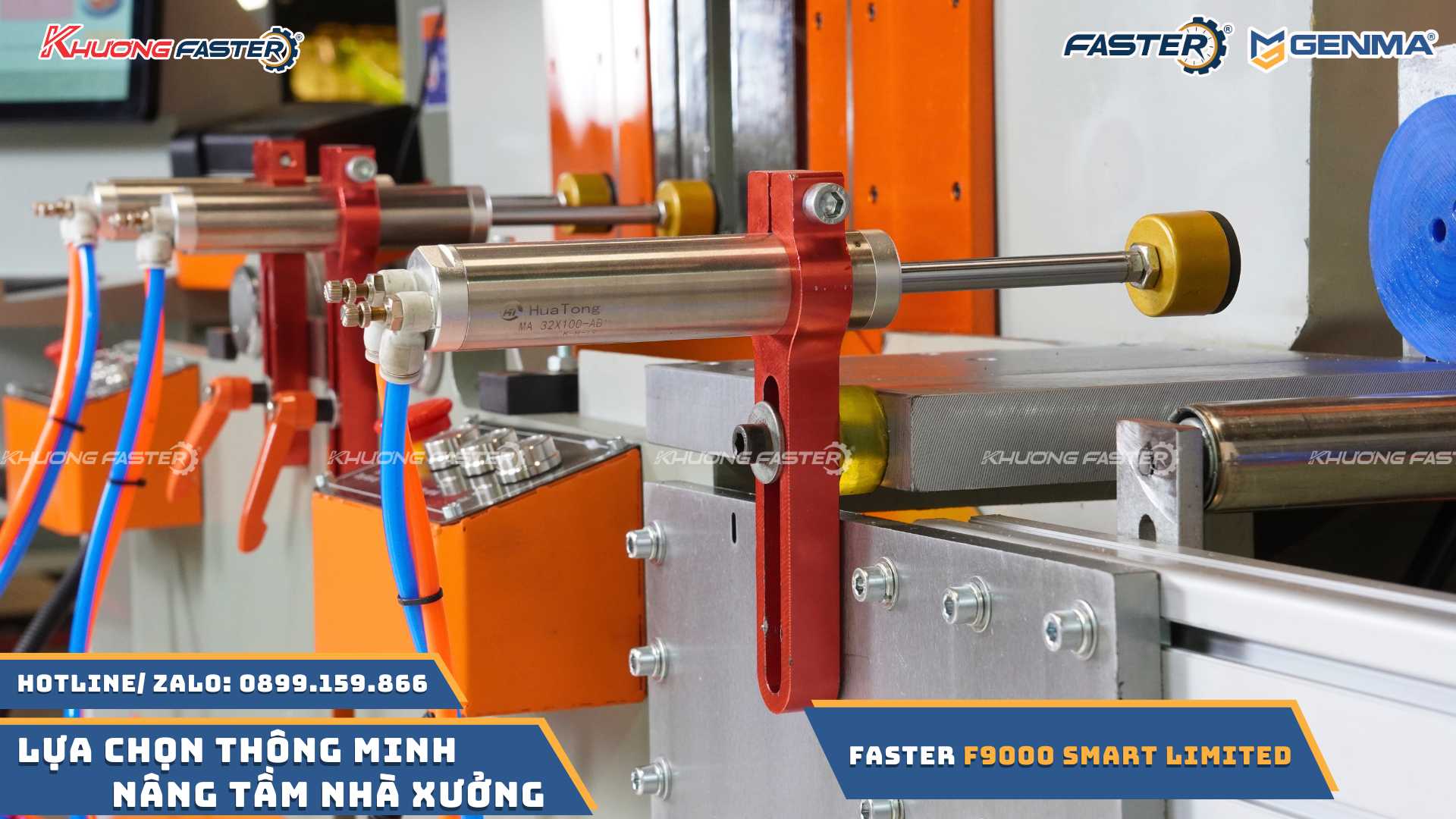 Máy Cắt Nhôm 2 Đầu Lưỡi 600 Faster F9000 Smart Ngoại Tuyến&nbsp;