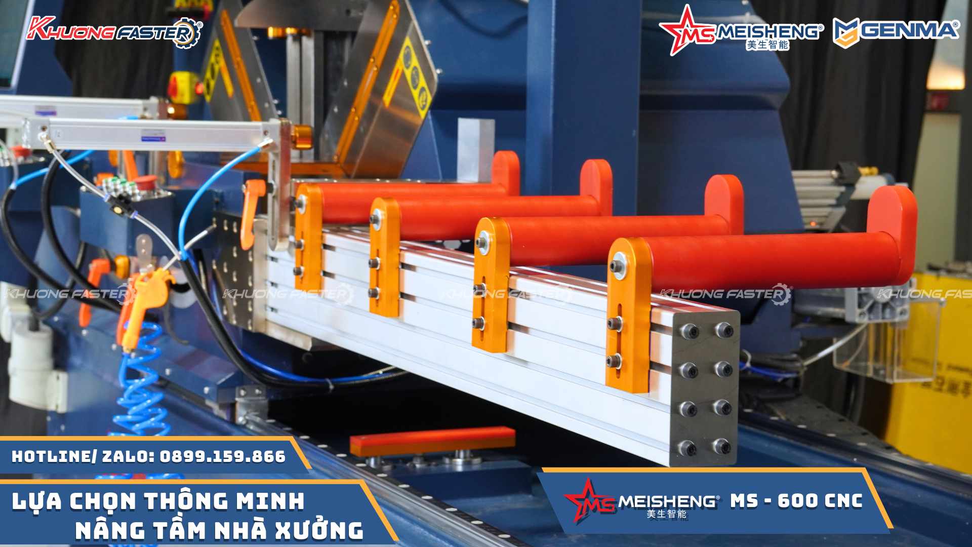 Máy Cắt Nhôm 2 Đầu Meisheng Ms 600 CNC Ngoại Tuyến
