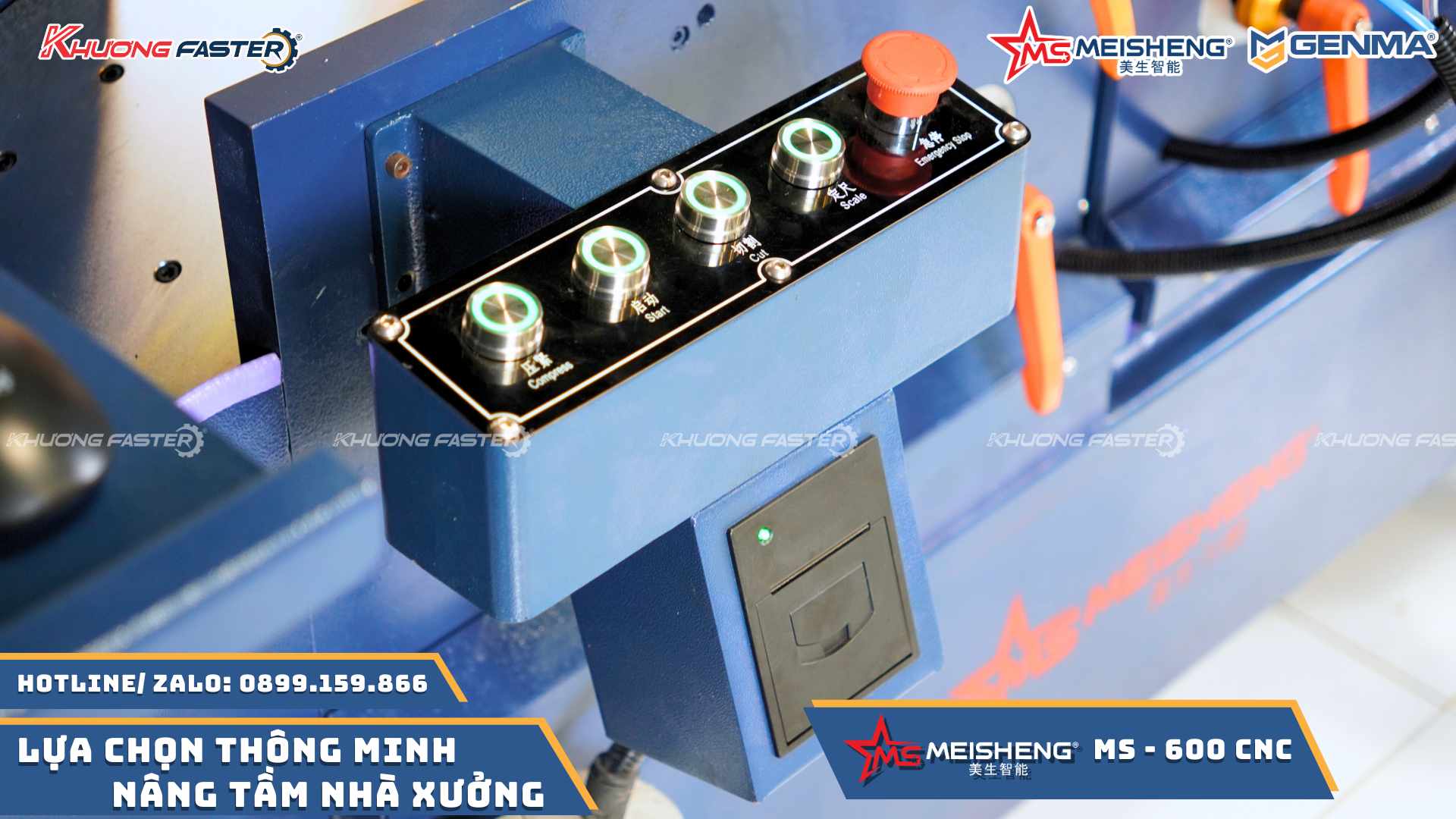 Hệ thống ray trượt chính xác của máy cắt nhôm ngoại tuyến Meisheng MS 600