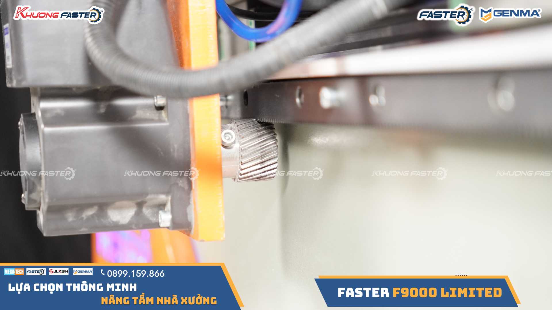 Máy Cắt Nhôm 2 Đầu Lưỡi 600 Faster F9000 Limited