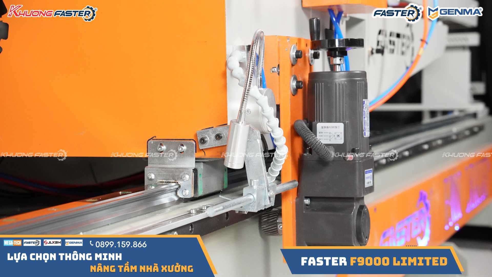 Máy Cắt Nhôm 2 Đầu Lưỡi 600 Faster F9000 Limited