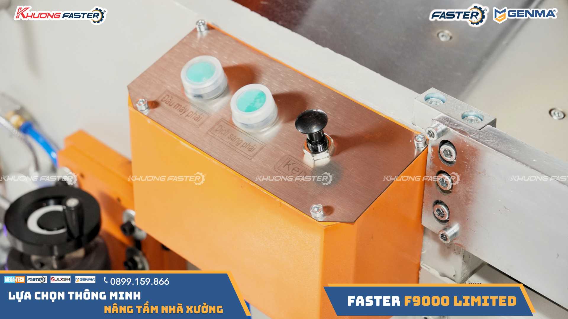 Máy Cắt Nhôm 2 Đầu Lưỡi 600 Faster F9000 Limited