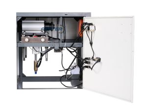 Máy cắt nhôm nội thất 1 đầu nâng hạ lưỡi Faster