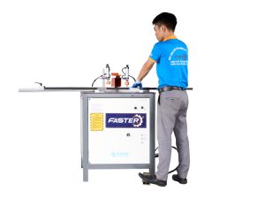 Máy cắt nhôm nội thất 1 đầu nâng hạ lưỡi Faster
