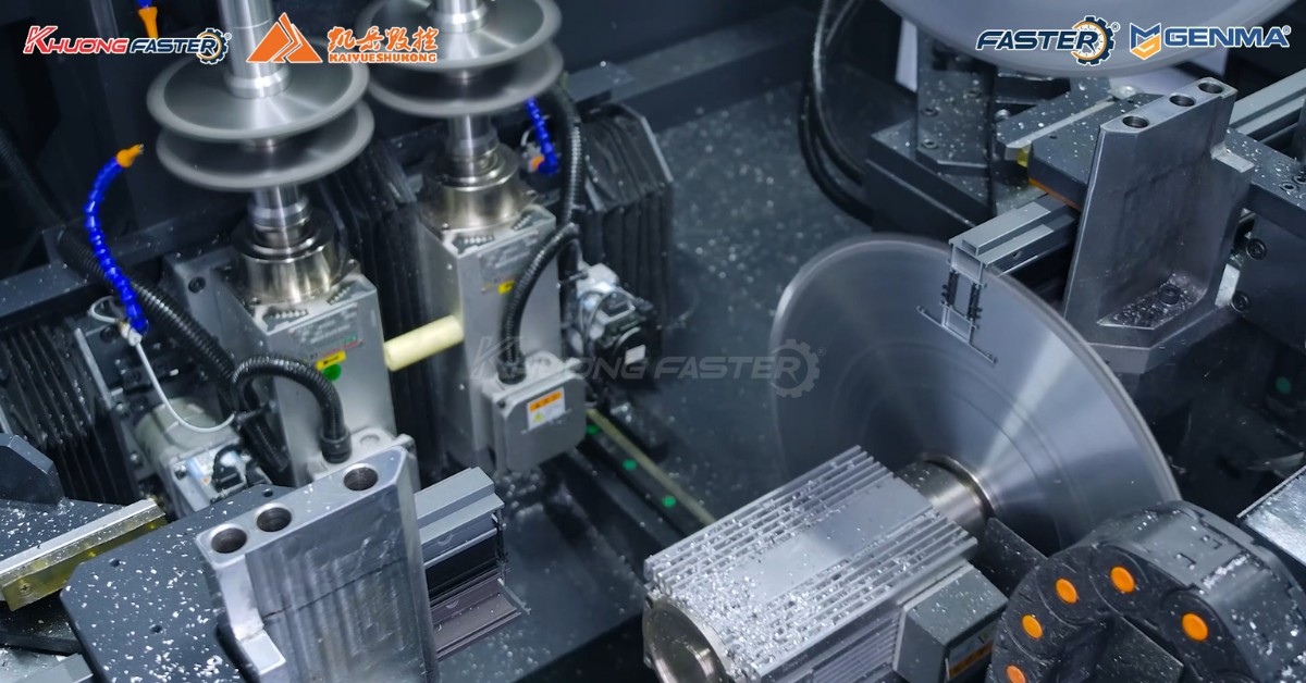 Hệ thống mottror cắt góc 90 và chia đố trên Kaiyue K7000 Utral