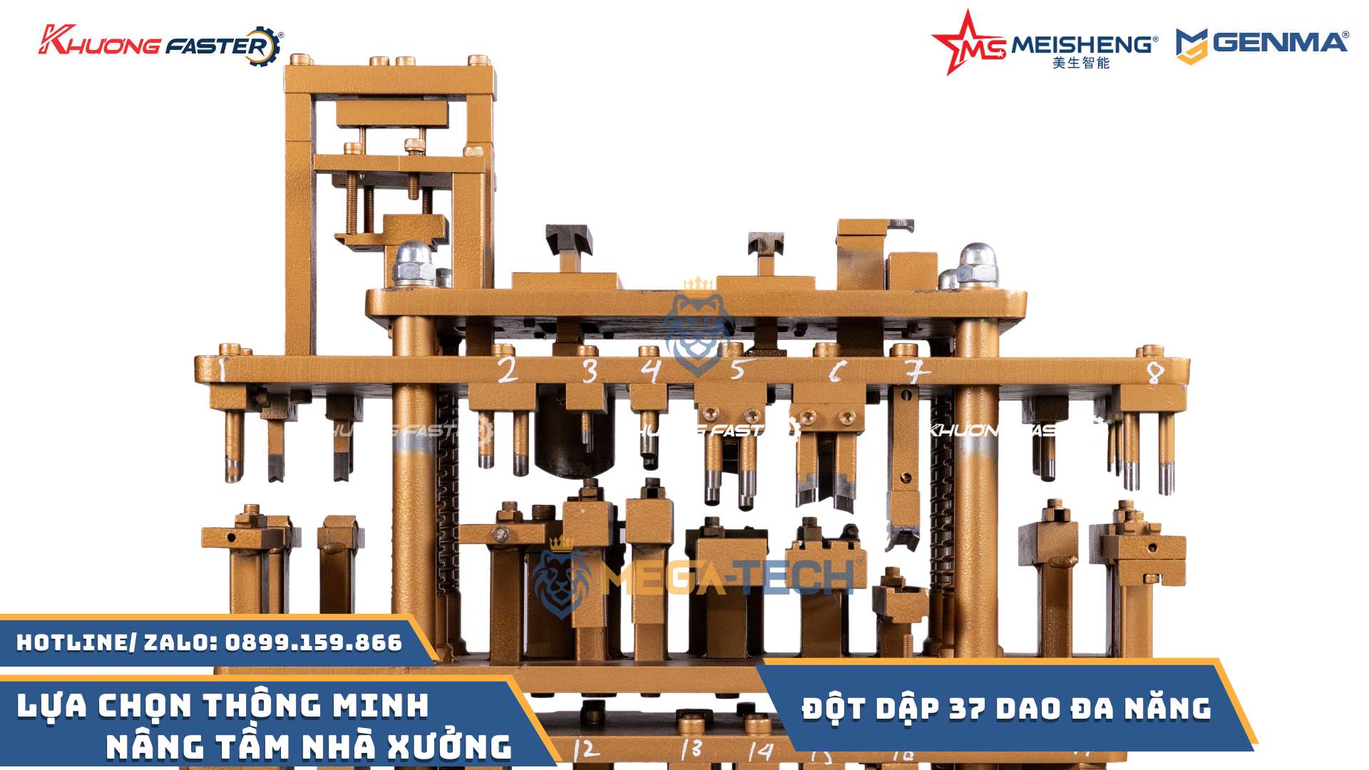 Máy Đột Dập 37 Dao Đa Hệ Xingfa 55, Lùa 93, Nhôm Cỏ&nbsp;