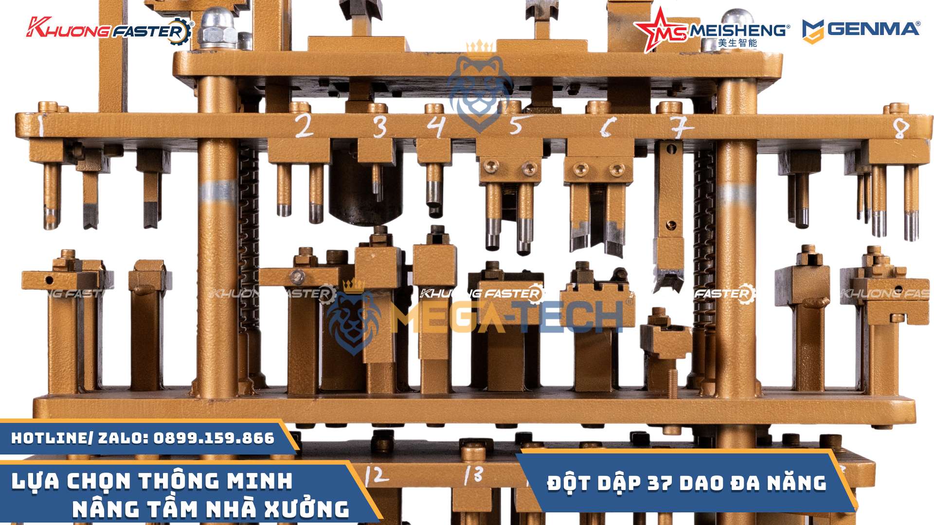 Máy Đột Dập 37 Dao Đa Hệ Xingfa 55, Lùa 93, Nhôm Cỏ&nbsp;