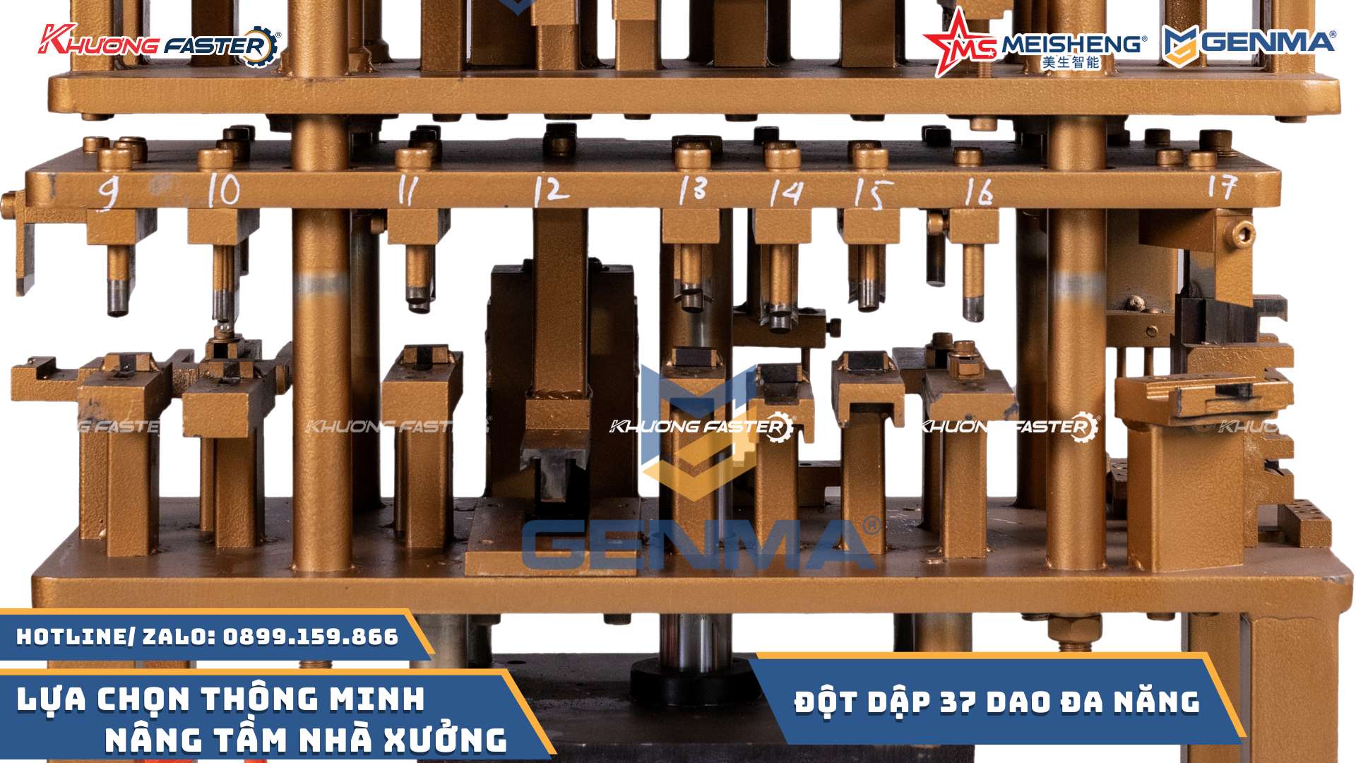 Máy Đột Dập 37 Dao Đa Hệ Xingfa 55, Lùa 93, Nhôm Cỏ&nbsp;