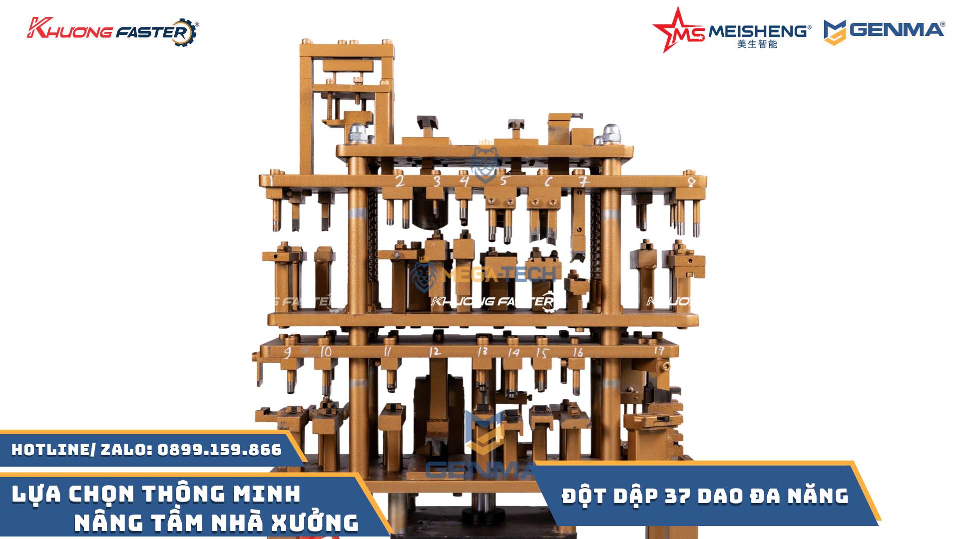 Máy Đột Dập 37 Dao Đa Hệ Xingfa 55, Lùa 93, Nhôm Cỏ&nbsp;