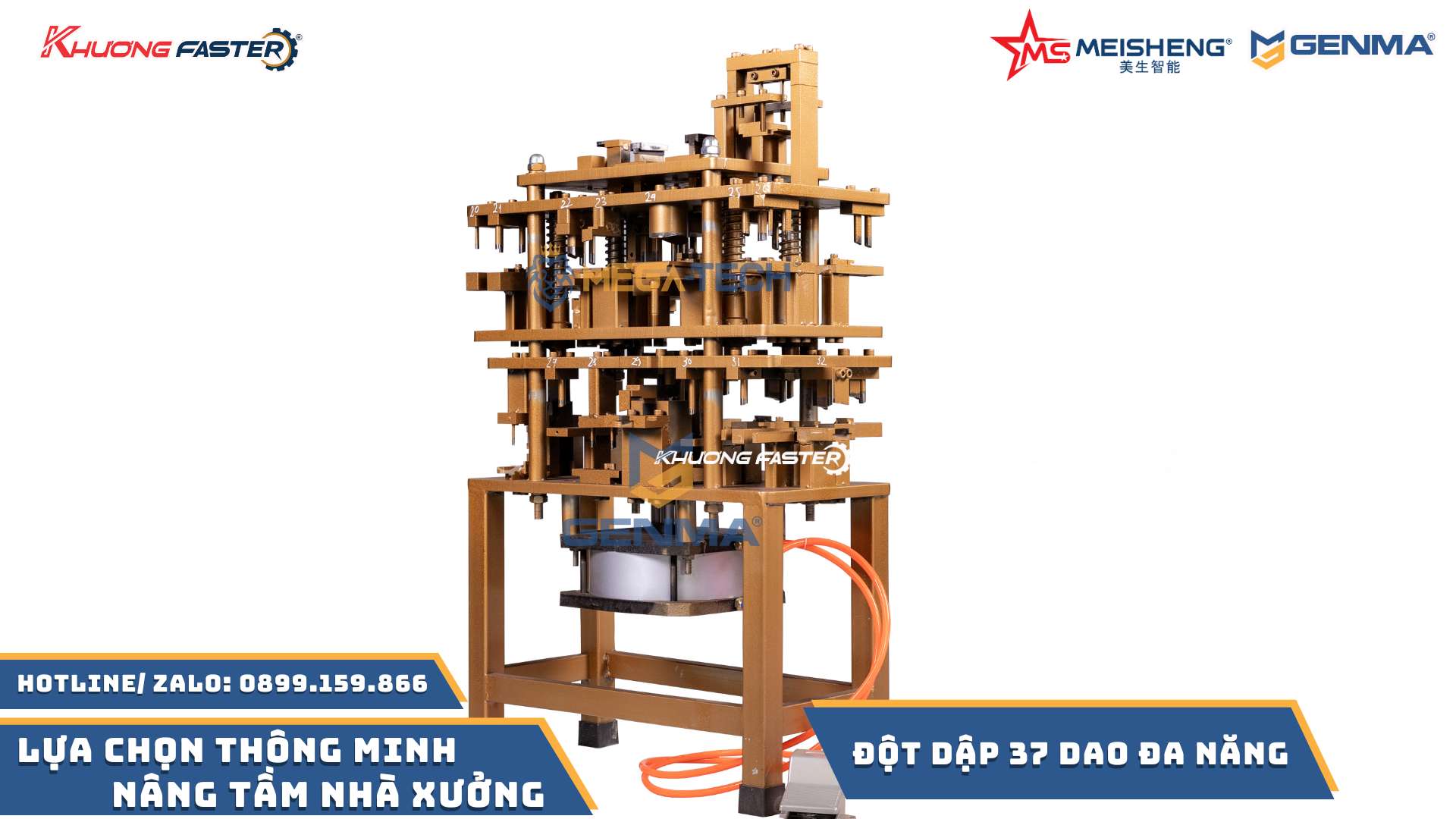 Máy Đột Dập 37 Dao Đa Hệ Xingfa 55, Lùa 93, Nhôm Cỏ&nbsp;