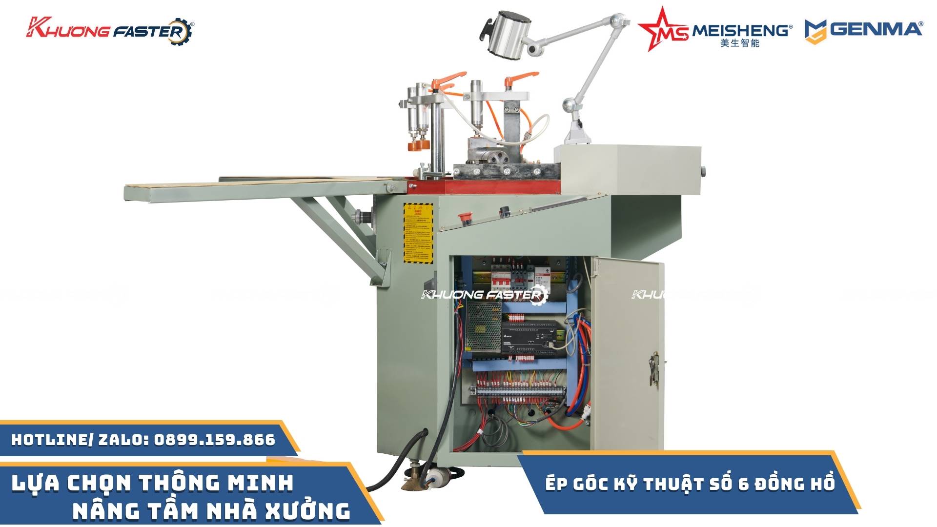Máy Ép Góc Nhôm Xingfa Tự Động CNC Faster
