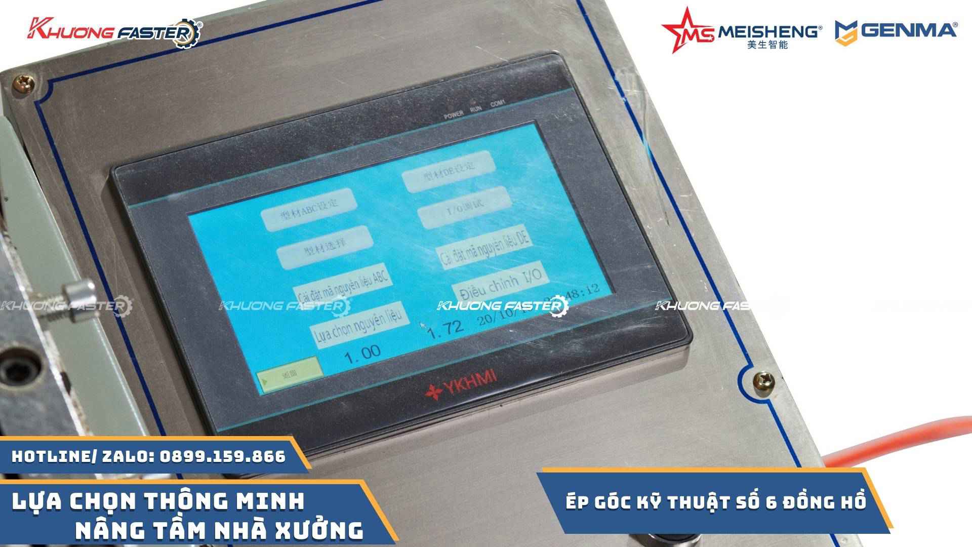 Máy Ép Góc Nhôm Xingfa Tự Động CNC Faster