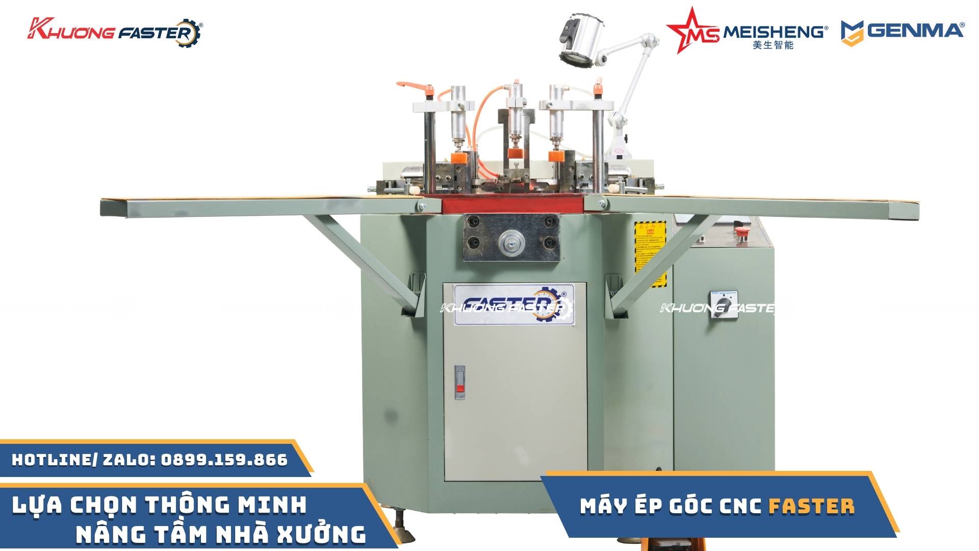 Máy Ép Góc Nhôm Xingfa Tự Động CNC Faster