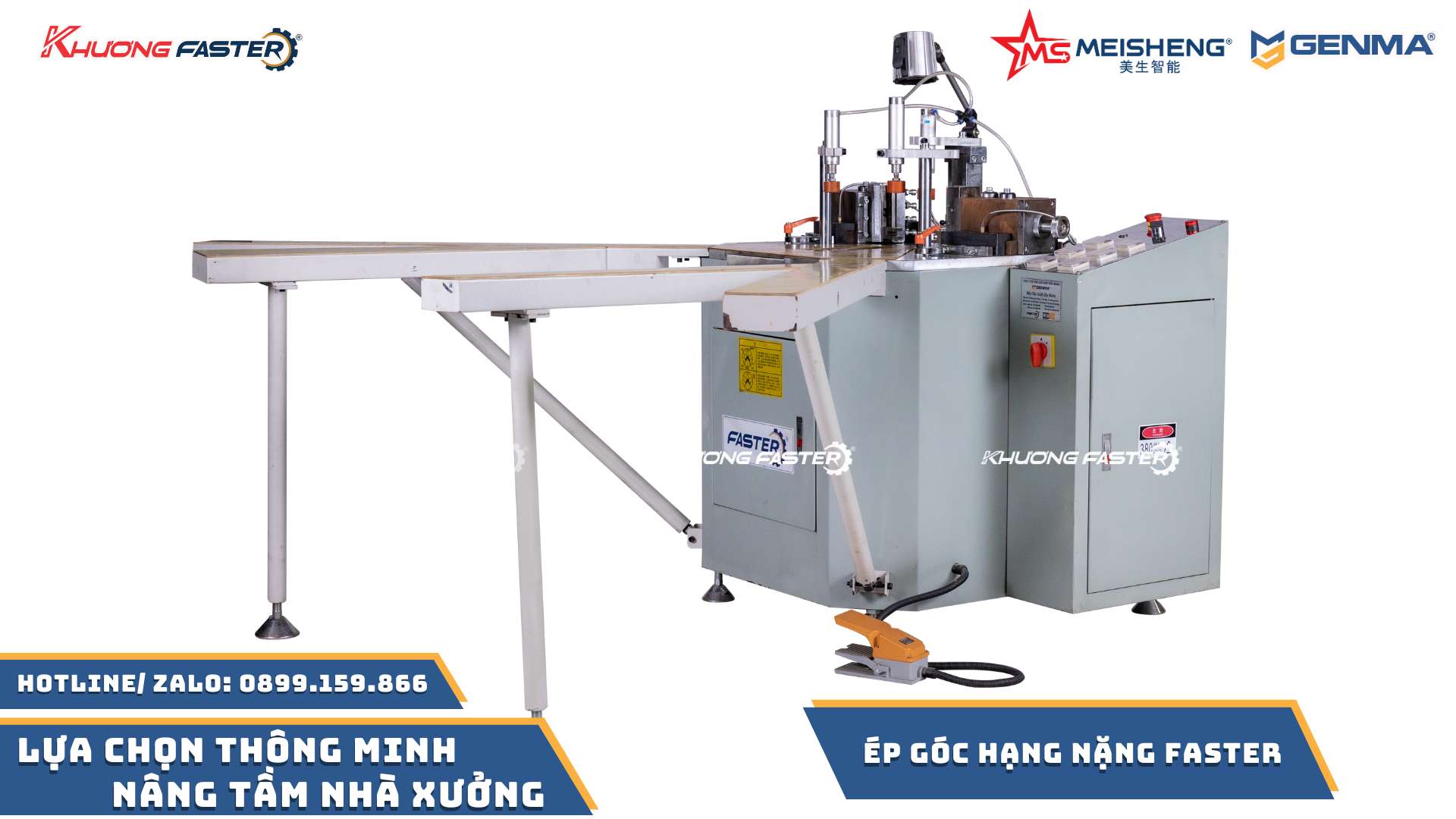 Máy ép góc hạng nặng Faster nhập khẩu 100%