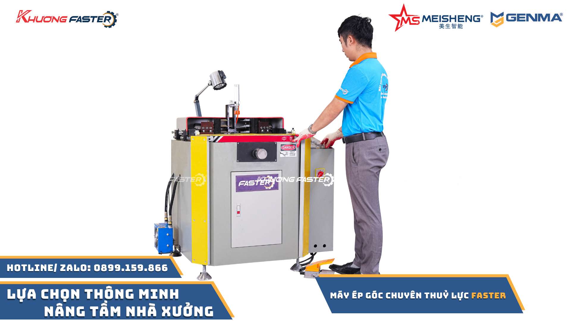 Máy Ép Góc Thuỷ Lực Faster
