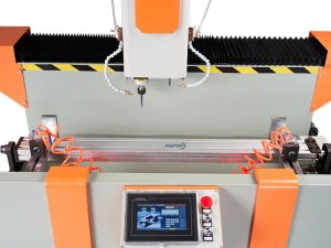 Máy khoan khóa nhôm 2 đầu Faster CNC 1350