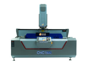 Máy khoan khóa nhôm 2 đầu Jinlixing CNC 1500