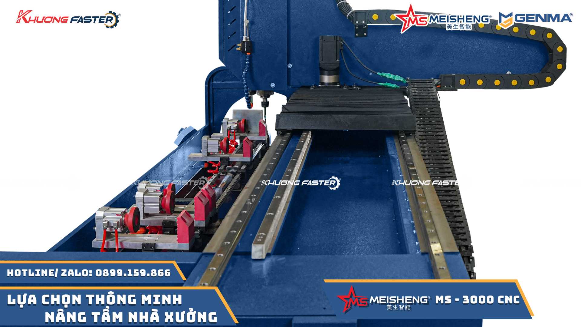 Máy Khoét Khoá CNC 2 Đầu&nbsp; MEISHENG MS 3000&nbsp;