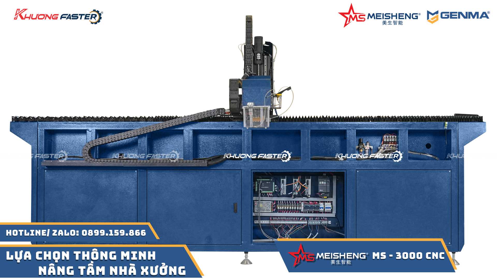 Máy Khoét Khoá CNC 2 Đầu&nbsp; MEISHENG MS 3000&nbsp;