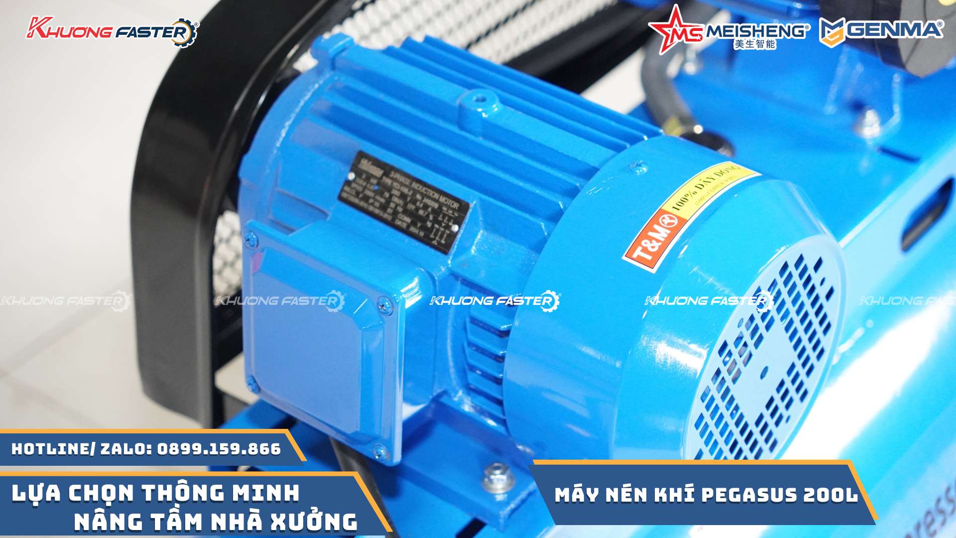 Máy Nén Khí 200L Công Nghiệp Pegasus Chính Hãng&nbsp;