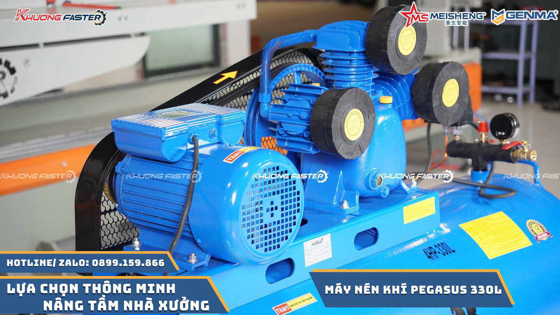 Máy nén khí 330L công nghiệp