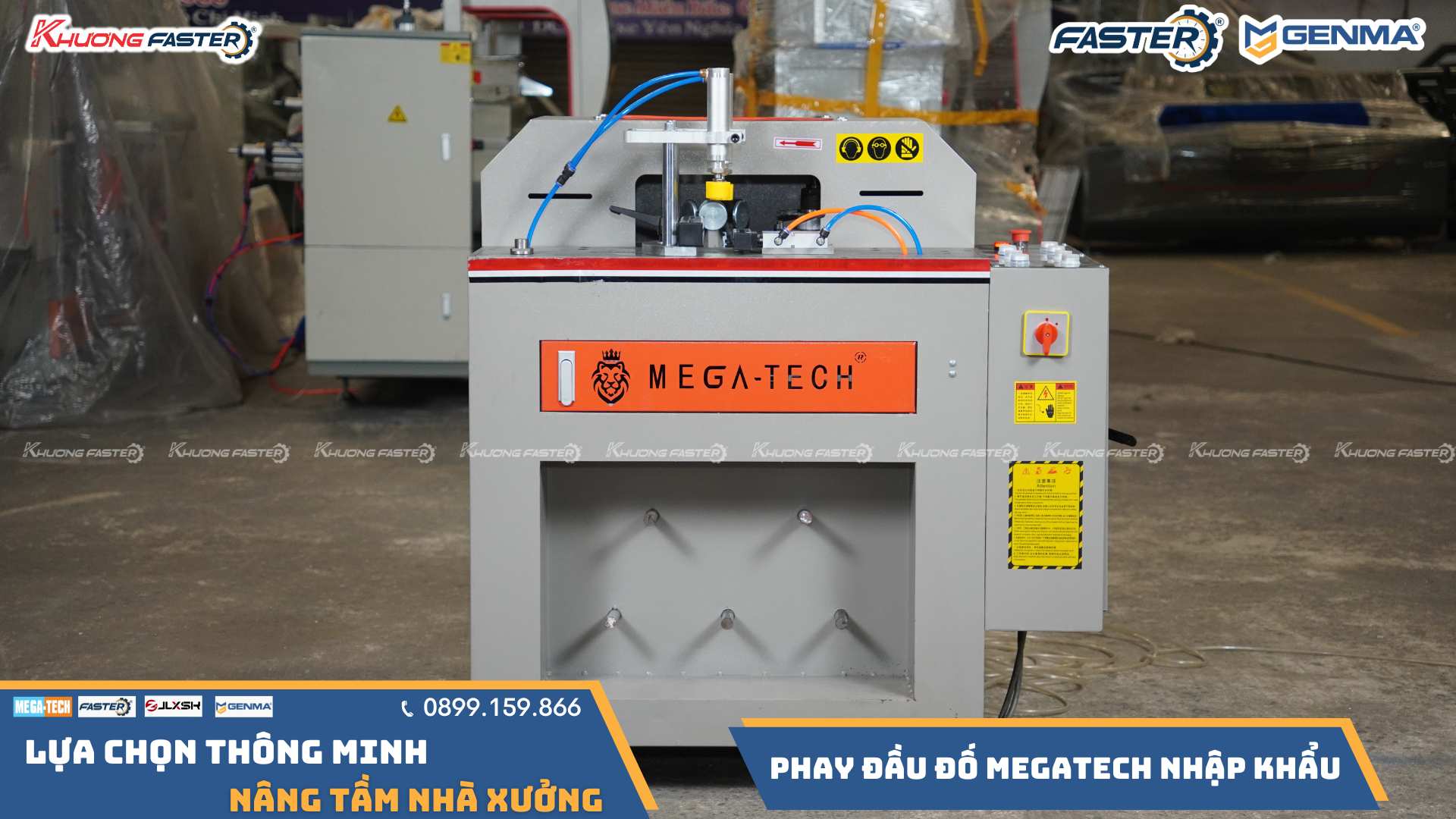 Máy Phay Đố Nhôm Xingfa MEGATECH Thay Dao Nhanh, Hiệu Quả Vượt Trội