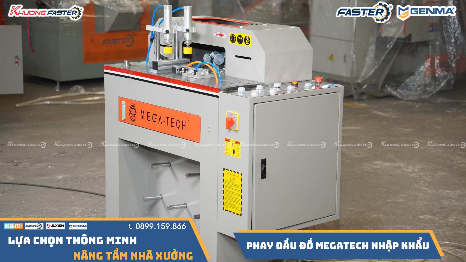 Máy Phay Đố Nhôm Xingfa MEGATECH Thay Dao Nhanh, Hiệu Quả Vượt Trội