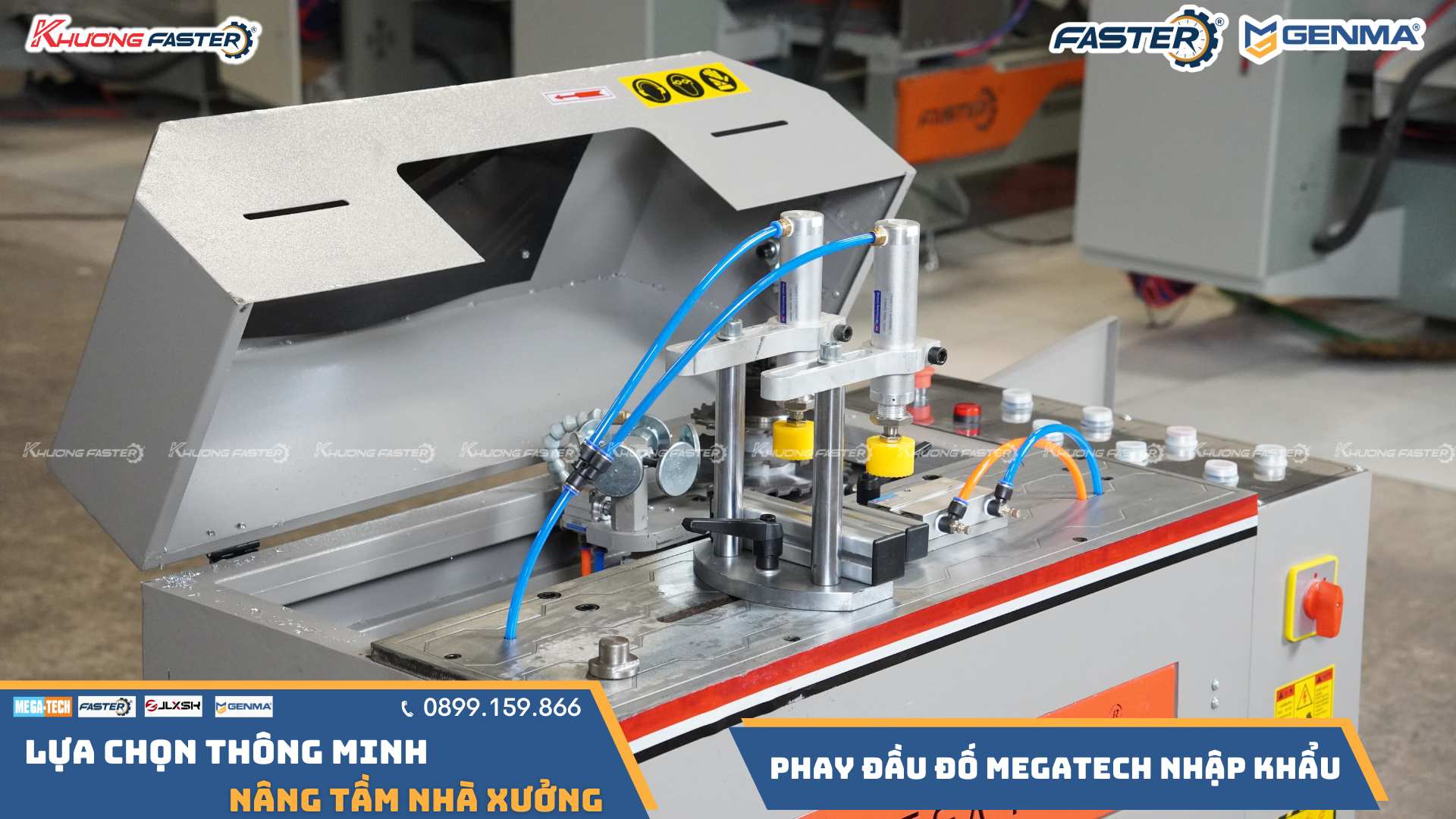 Máy Phay Đố Nhôm Xingfa MEGATECH Thay Dao Nhanh, Hiệu Quả Vượt Trội