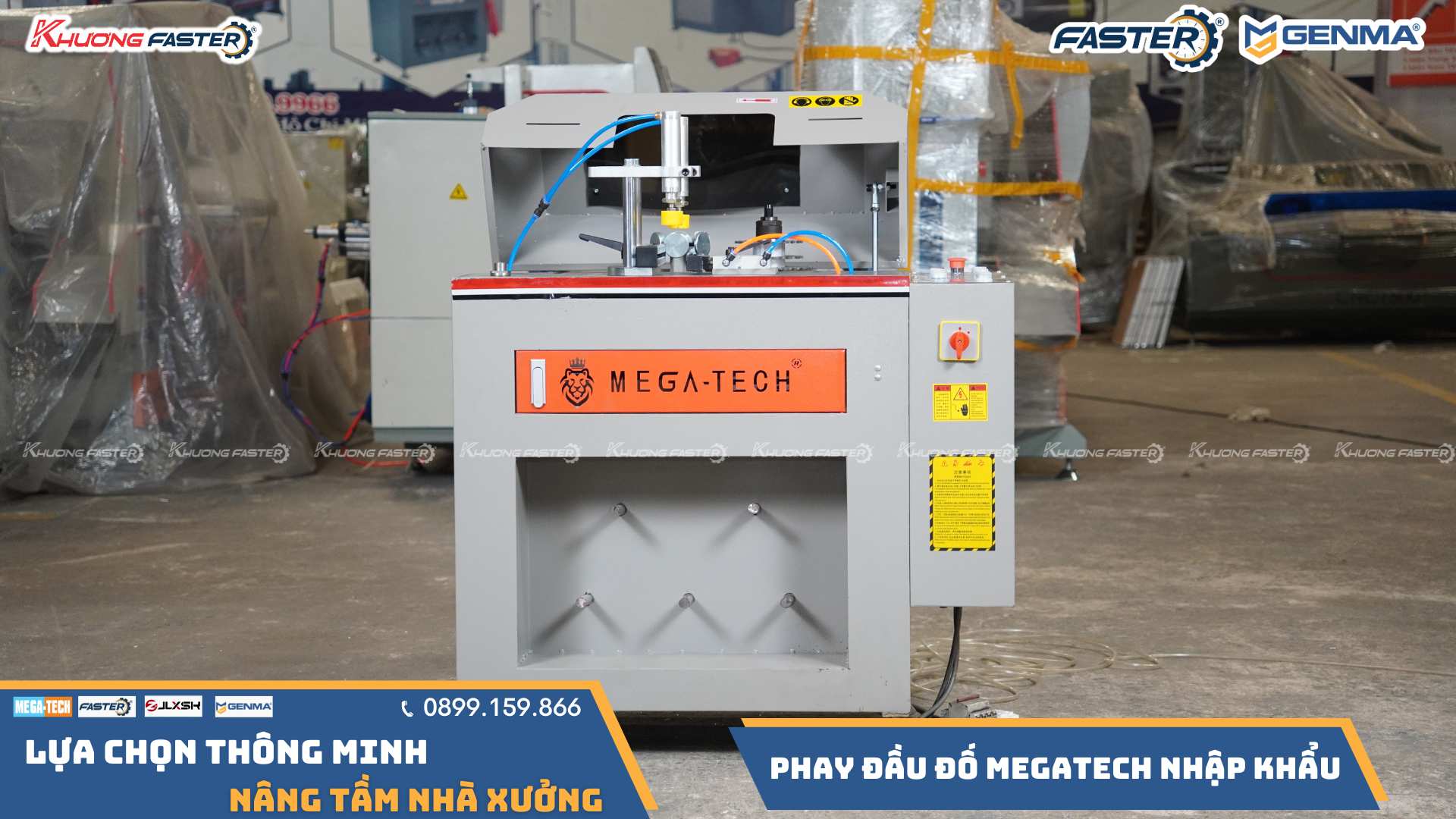 Máy Phay Đố Nhôm Xingfa MEGATECH Thay Dao Nhanh, Hiệu Quả Vượt Trội