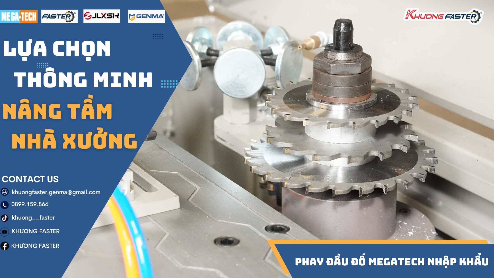 Máy Phay Đố Nhôm Xingfa MEGATECH Thay Dao Nhanh, Hiệu Quả Vượt Trội