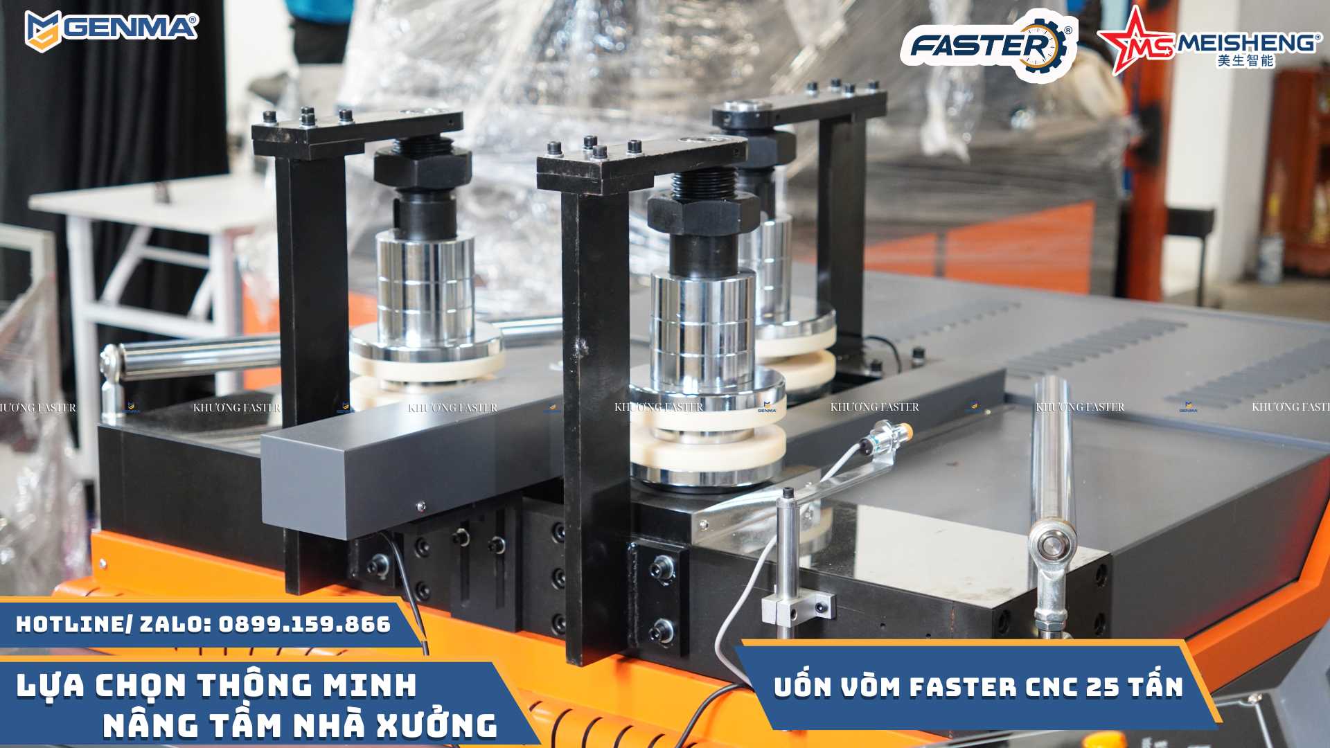 máy uốn vòm faster 25 tấn Máy uốn vòm nhôm chính xác – Giải pháp gia công cửa nhôm hoàn hảo