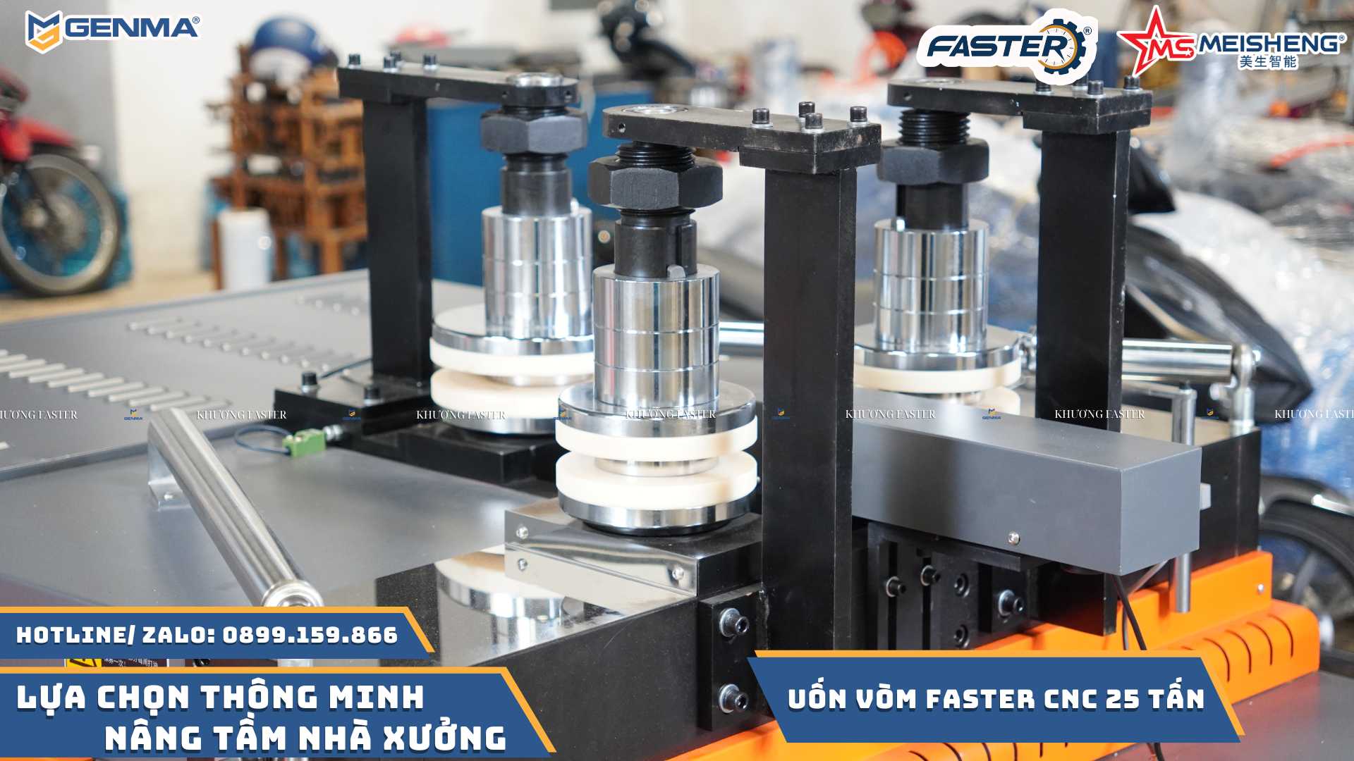 máy uốn vòm faster 25 tấn Máy uốn vòm nhôm chính xác – Giải pháp gia công cửa nhôm hoàn hảo
