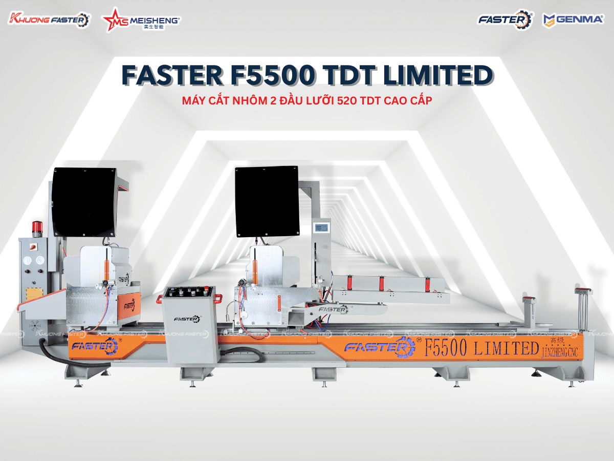 Máy Cắt Nhôm 2 Đầu Lưỡi 520 Faster F5500 Limited