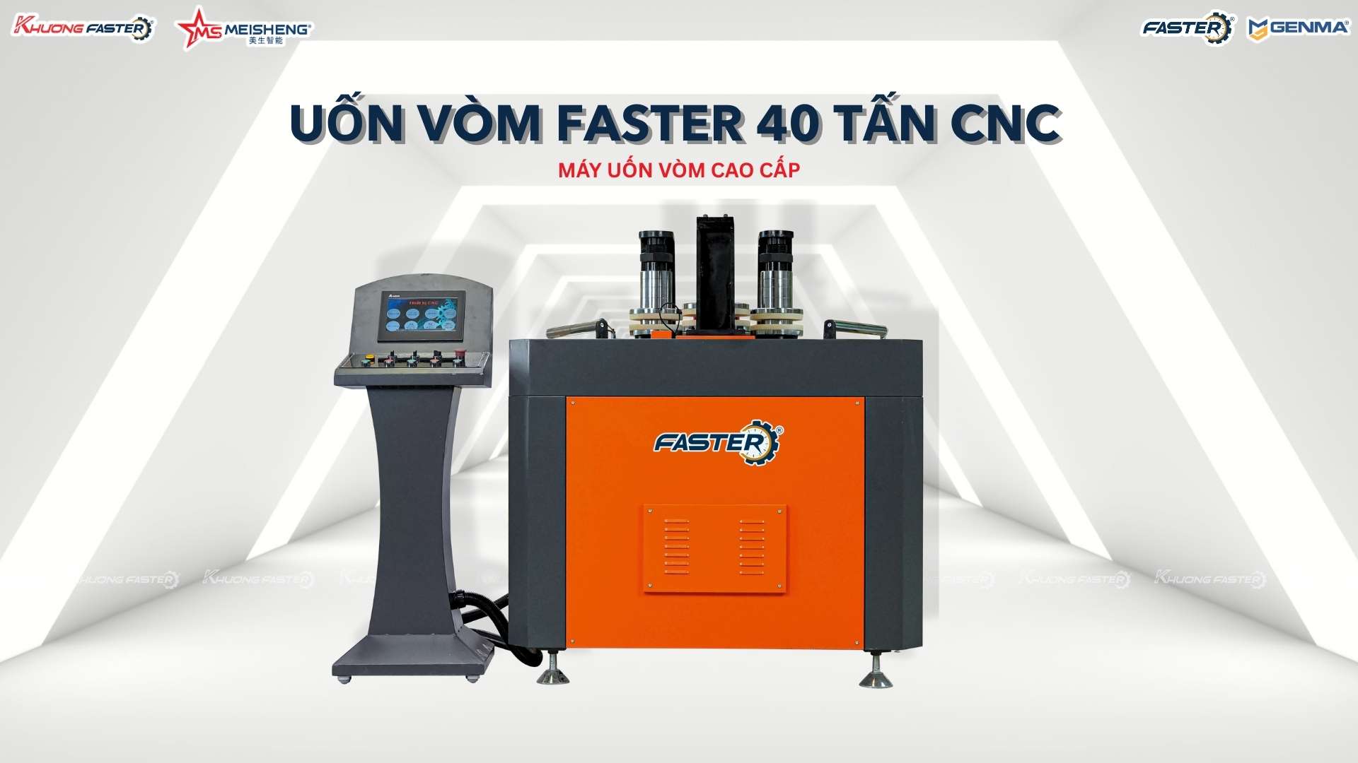 Máy uốn vòm 40 tấn CNC – Giải pháp gia công nhôm bản to hiệu quả